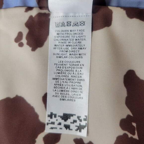 ASOS Design Cow Print Reversible High-Waisted Bikini Bottoms Swimwear Size US 8 - Picture 7 of 8